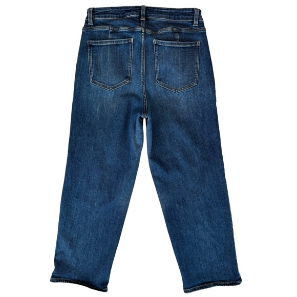 Universal Standard Donna High Rise Curve Straight Leg Jeans Stonewash Indigo - Picture 4 of 7